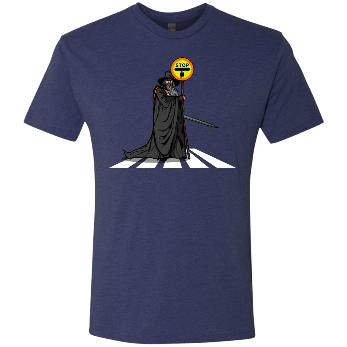 T-Shirts Vintage Navy / S Hobbit Crossing Men's Triblend T-Shirt