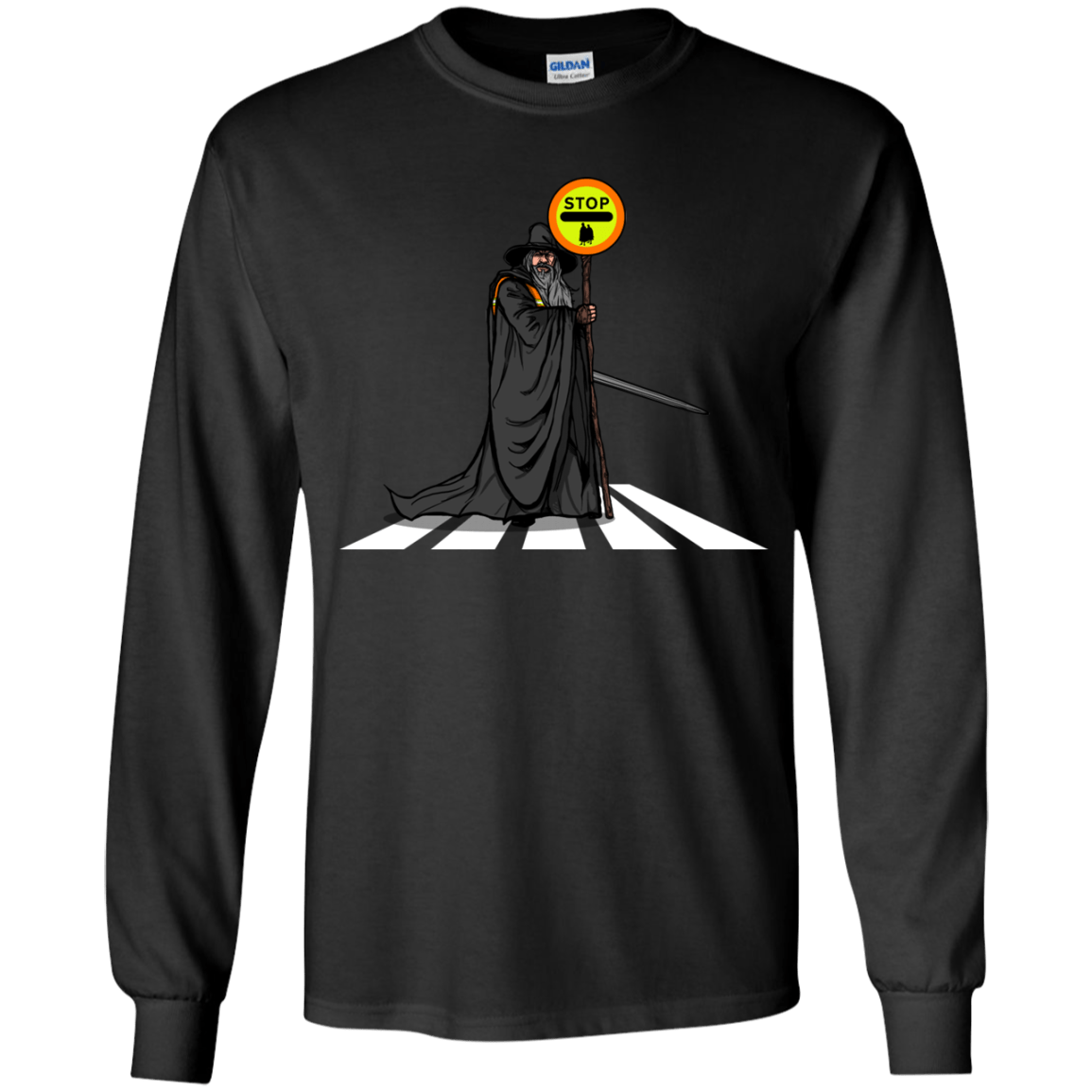 T-Shirts Black / YS Hobbit Crossing Youth Long Sleeve T-Shirt