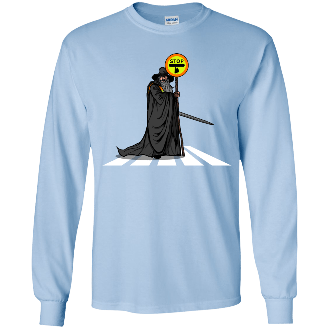 T-Shirts Light Blue / YS Hobbit Crossing Youth Long Sleeve T-Shirt