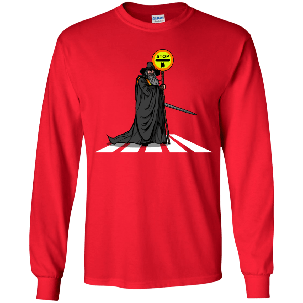 T-Shirts Red / YS Hobbit Crossing Youth Long Sleeve T-Shirt
