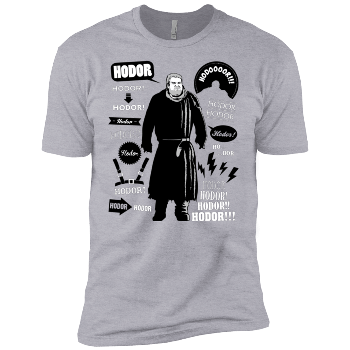 T-Shirts Heather Grey / YXS Hodor Famous Quotes Boys Premium T-Shirt