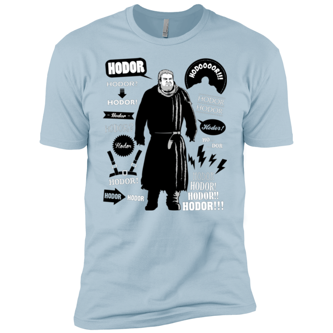 T-Shirts Light Blue / YXS Hodor Famous Quotes Boys Premium T-Shirt