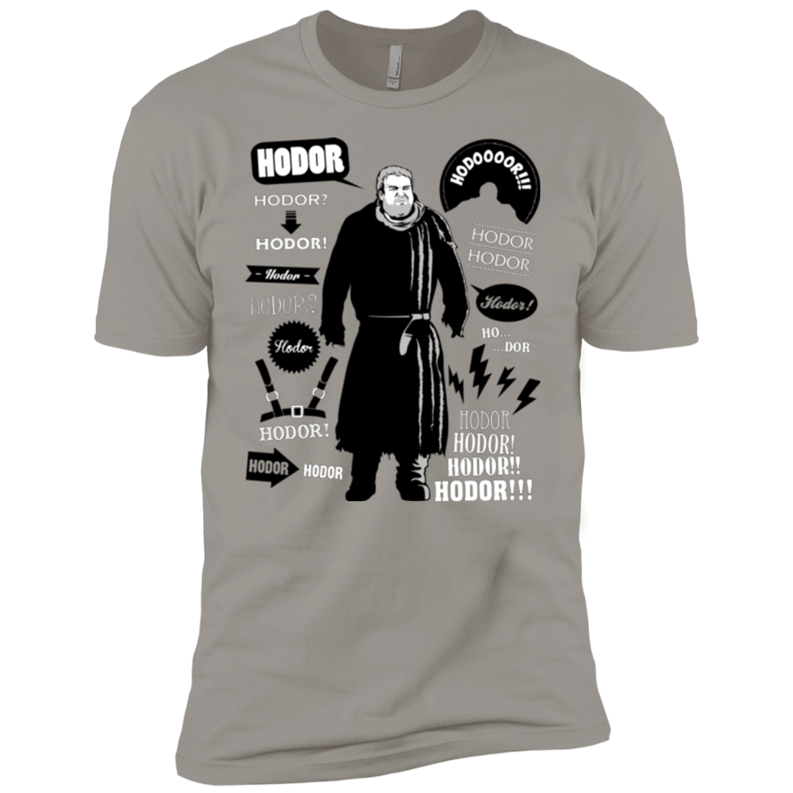 T-Shirts Light Grey / YXS Hodor Famous Quotes Boys Premium T-Shirt