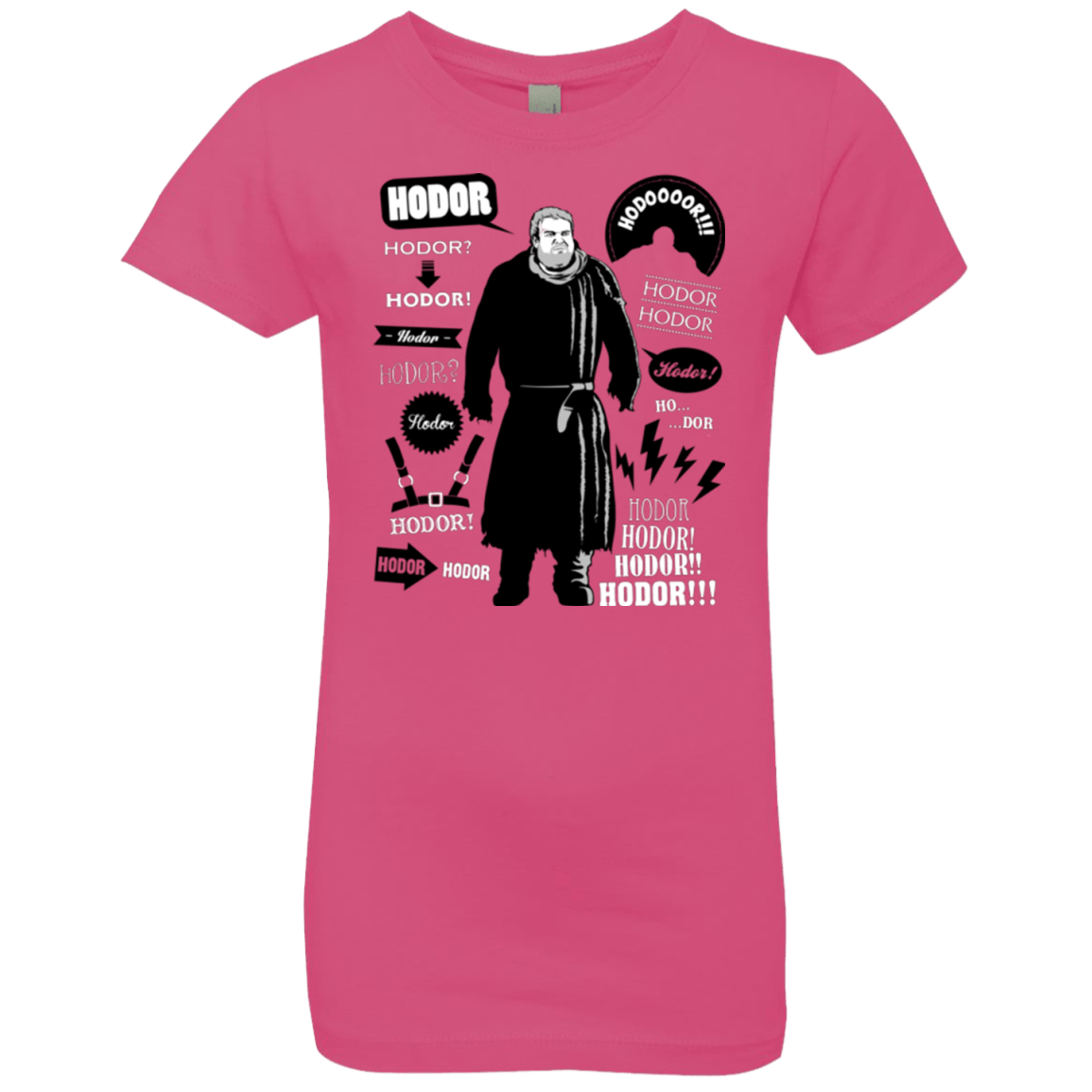 T-Shirts Hot Pink / YXS Hodor Famous Quotes Girls Premium T-Shirt