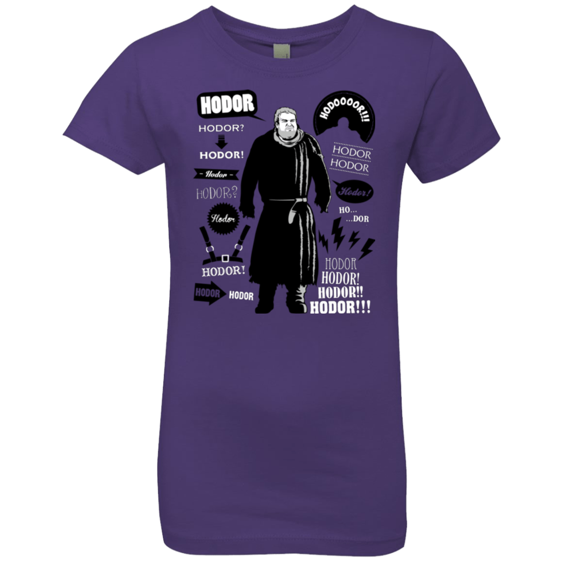 T-Shirts Purple Rush / YXS Hodor Famous Quotes Girls Premium T-Shirt