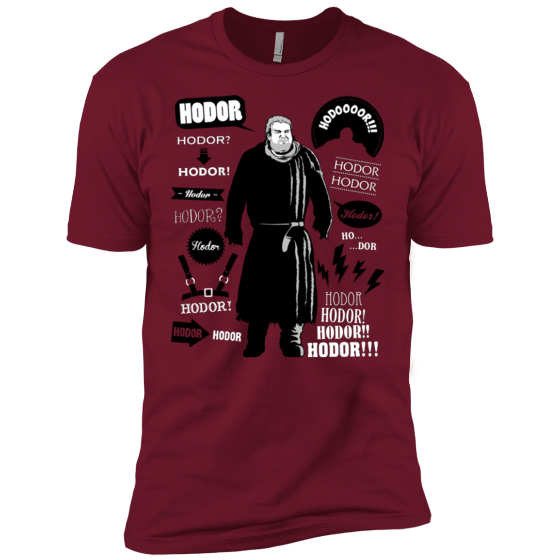 T-Shirts Cardinal / X-Small Hodor Famous Quotes Men's Premium T-Shirt