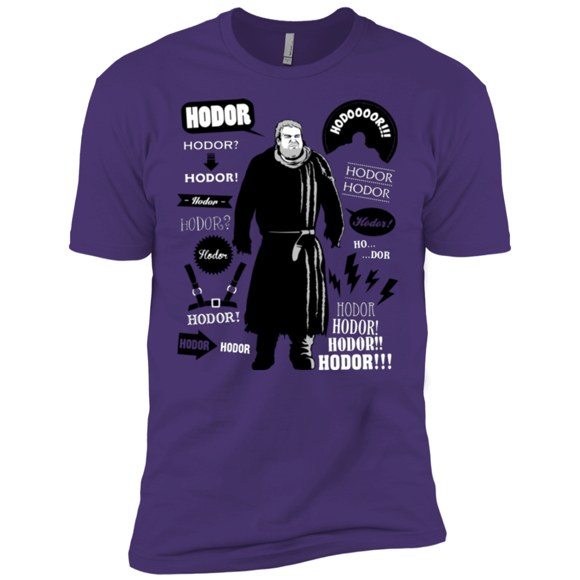 T-Shirts Purple / X-Small Hodor Famous Quotes Men's Premium T-Shirt