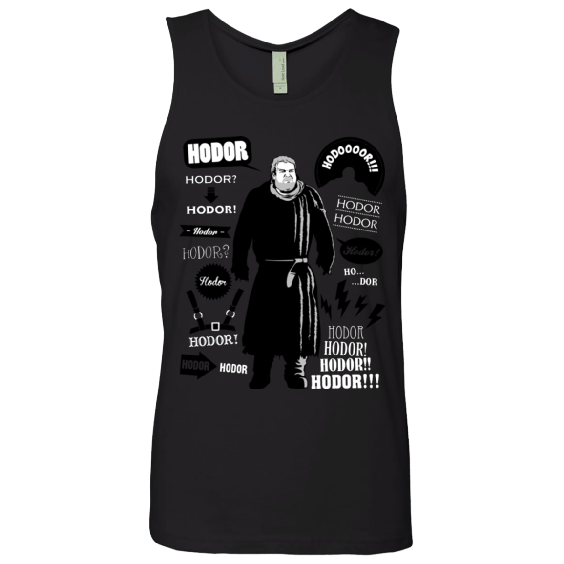 T-Shirts Black / Small Hodor Famous Quotes Men's Premium Tank Top
