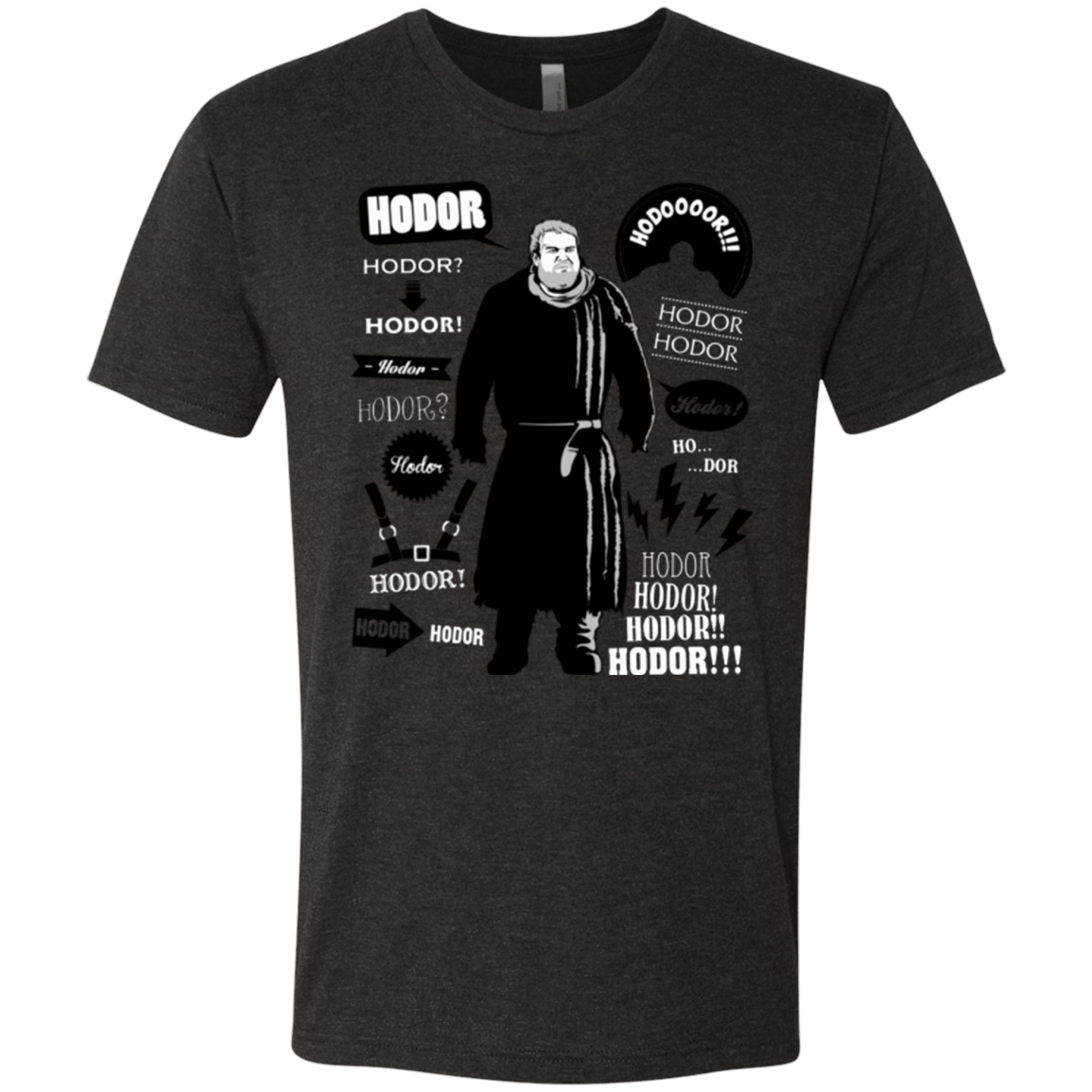 T-Shirts Vintage Black / Small Hodor Famous Quotes Men's Triblend T-Shirt