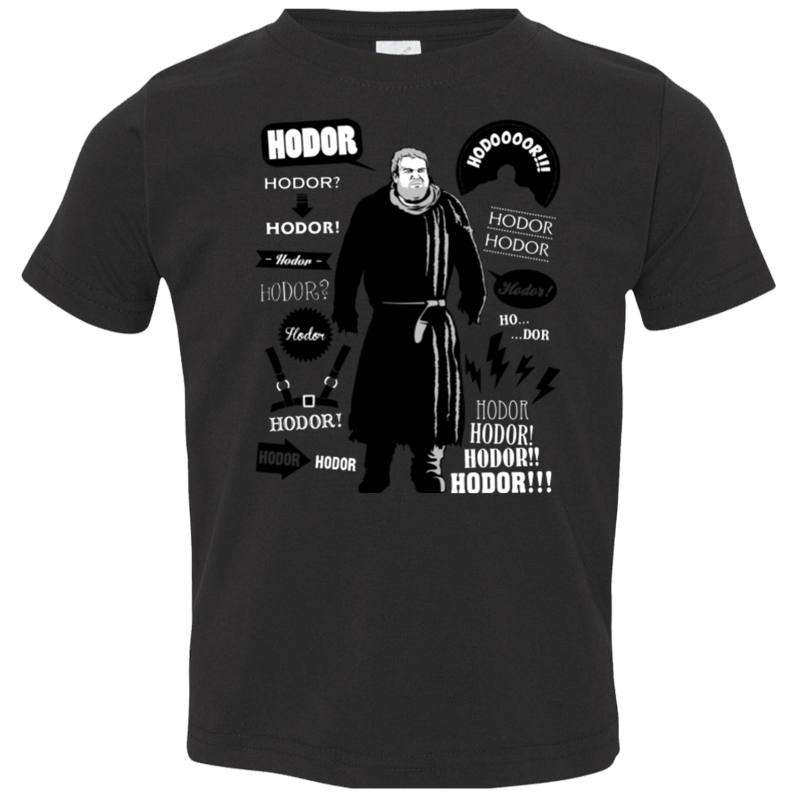 T-Shirts Black / 2T Hodor Famous Quotes Toddler Premium T-Shirt