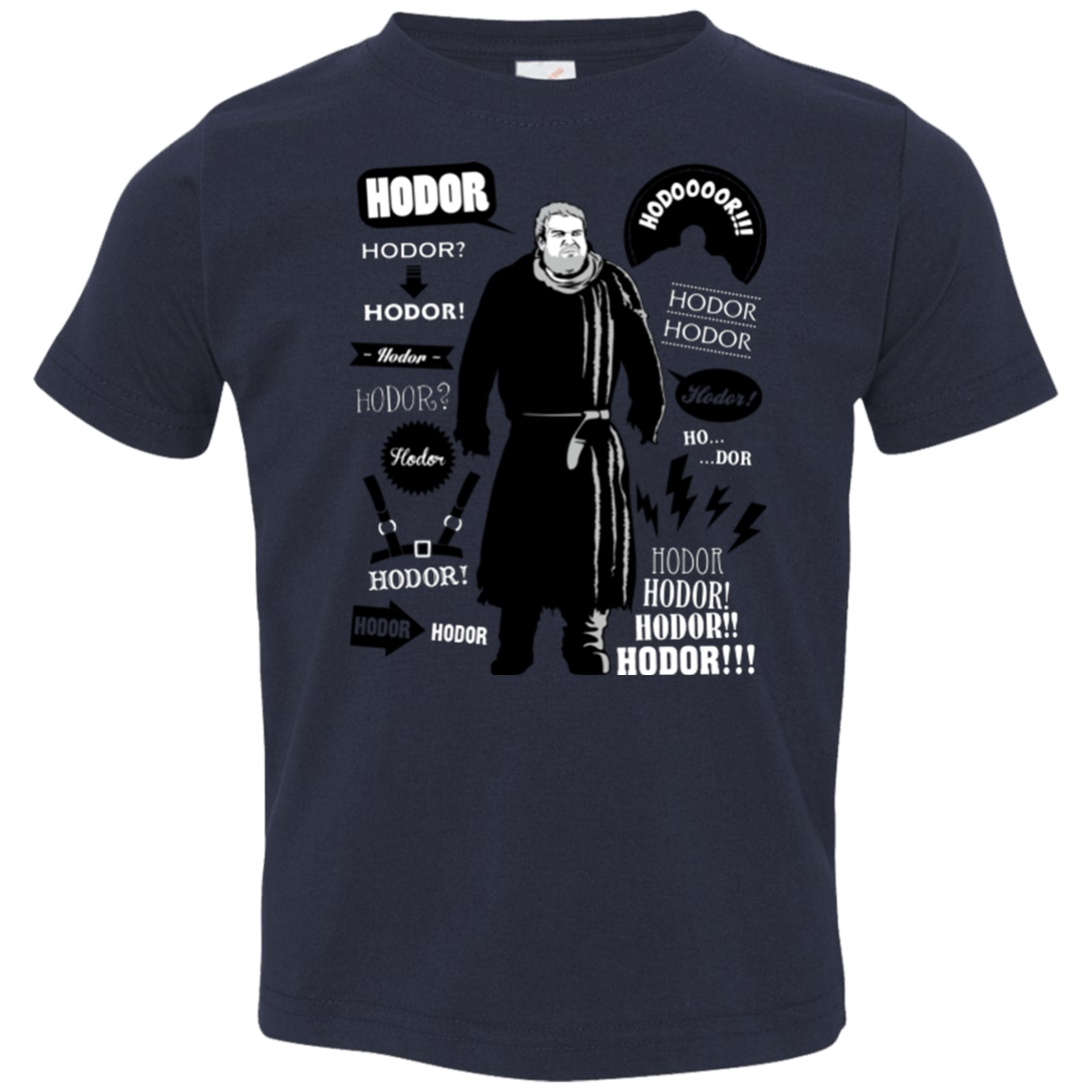 T-Shirts Navy / 2T Hodor Famous Quotes Toddler Premium T-Shirt