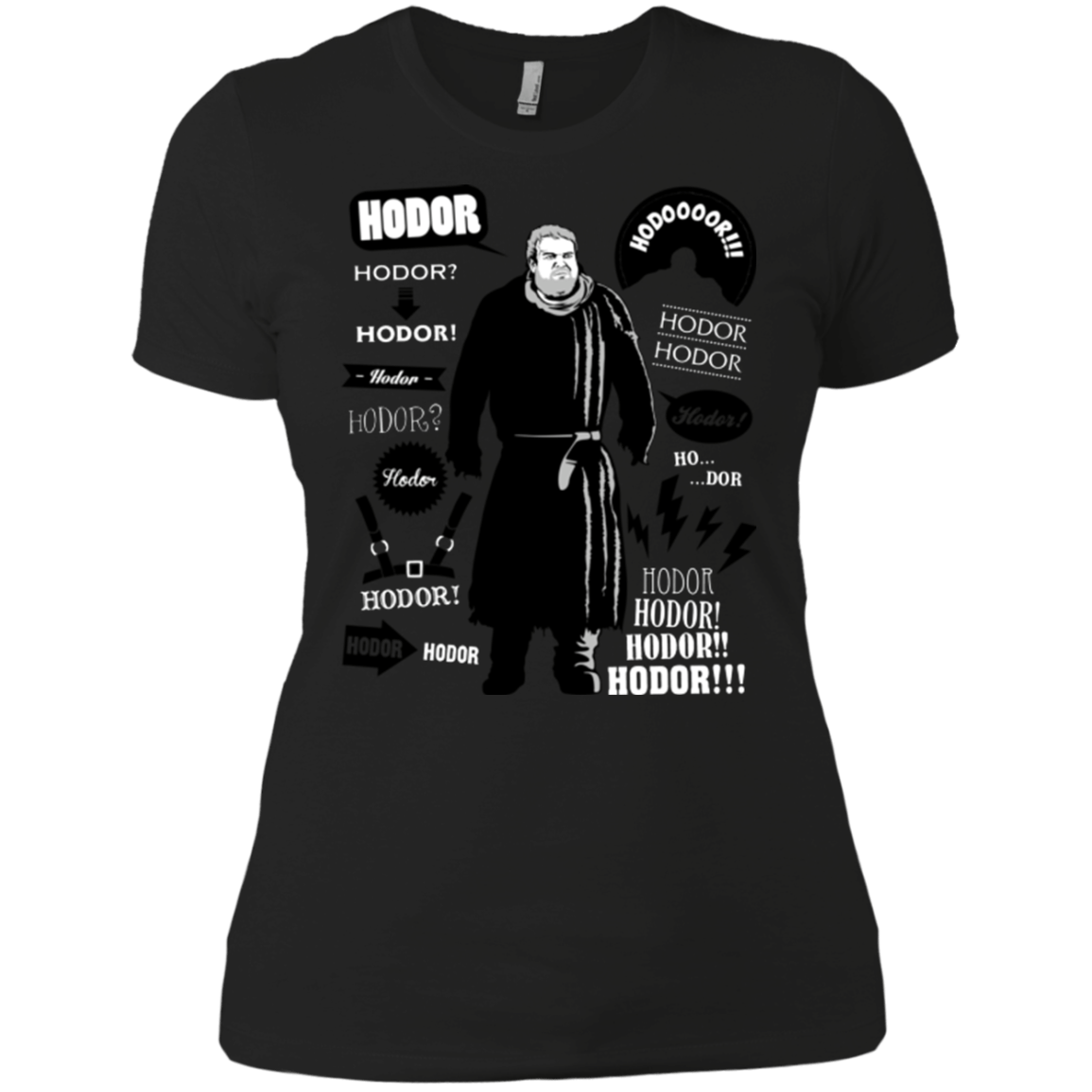 T-Shirts Black / X-Small Hodor Famous Quotes Women's Premium T-Shirt