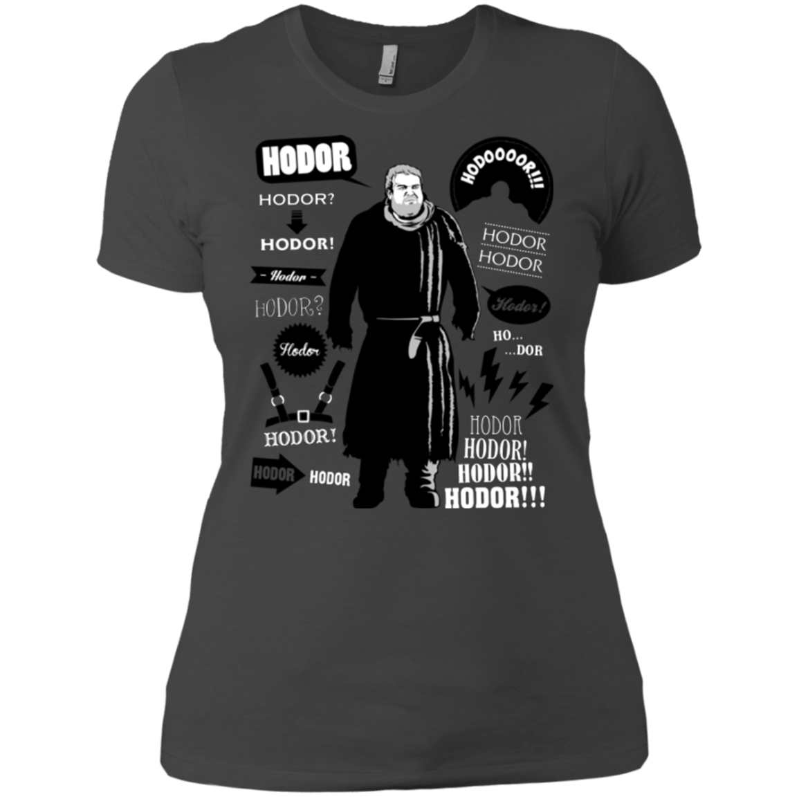 T-Shirts Heavy Metal / X-Small Hodor Famous Quotes Women's Premium T-Shirt