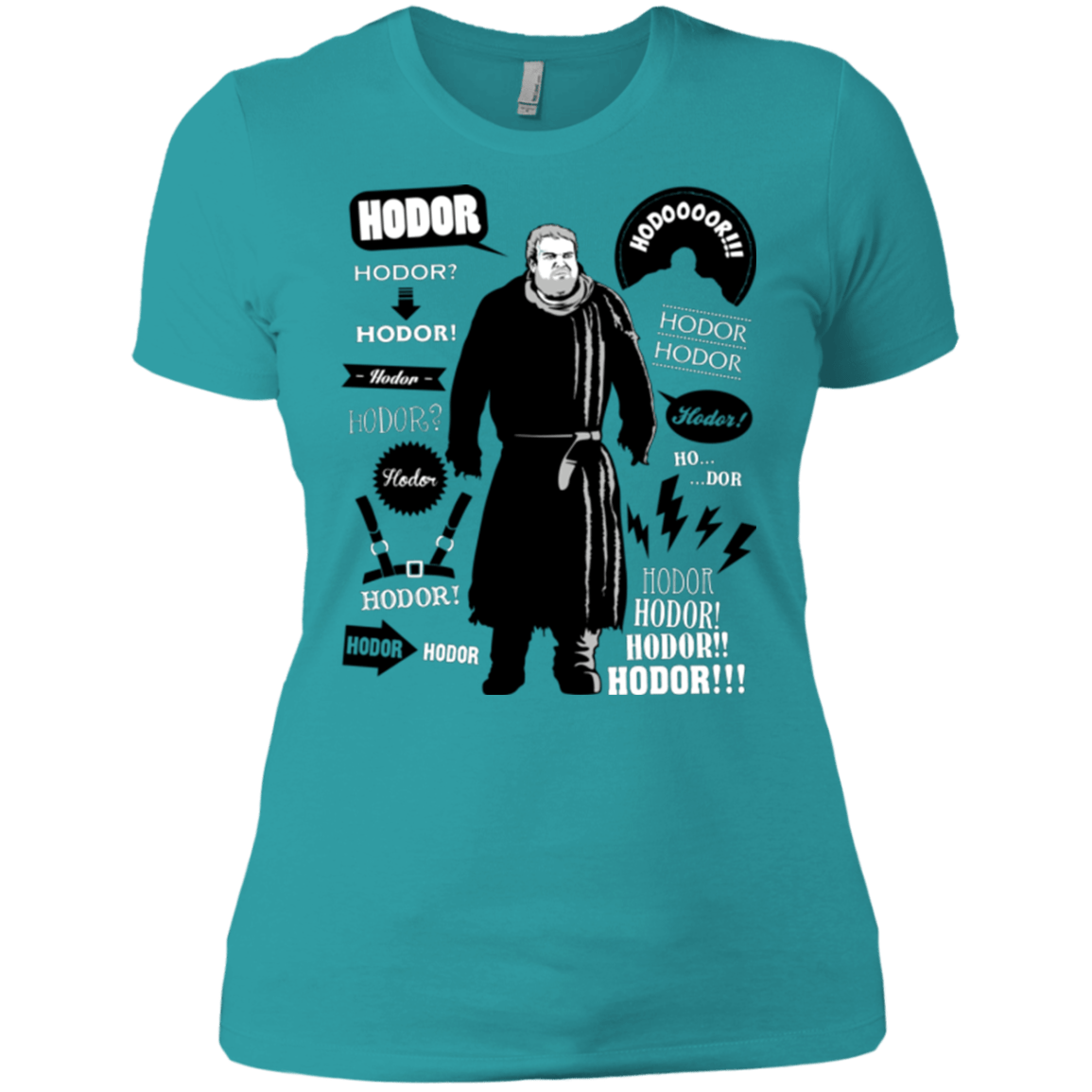 T-Shirts Tahiti Blue / X-Small Hodor Famous Quotes Women's Premium T-Shirt