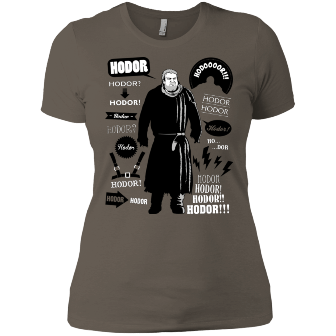 T-Shirts Warm Grey / X-Small Hodor Famous Quotes Women's Premium T-Shirt