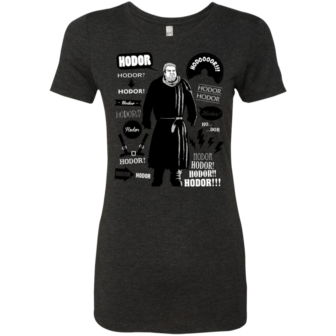 T-Shirts Vintage Black / Small Hodor Famous Quotes Women's Triblend T-Shirt