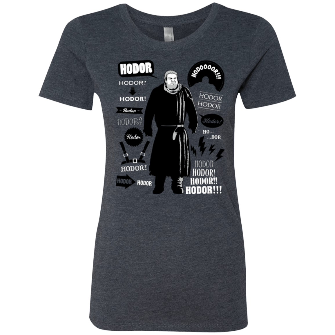T-Shirts Vintage Navy / Small Hodor Famous Quotes Women's Triblend T-Shirt