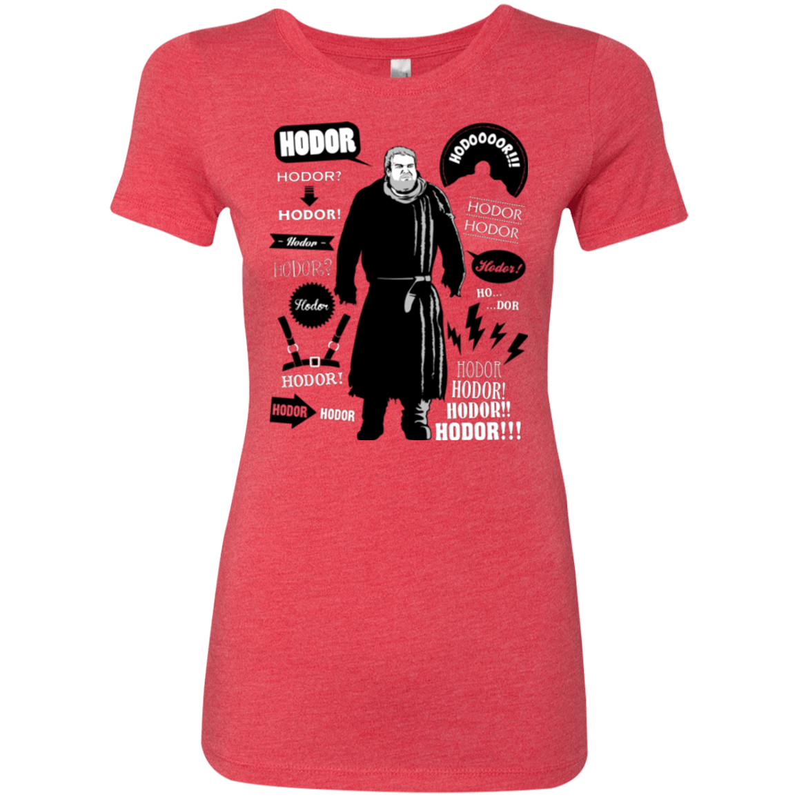 T-Shirts Vintage Red / Small Hodor Famous Quotes Women's Triblend T-Shirt