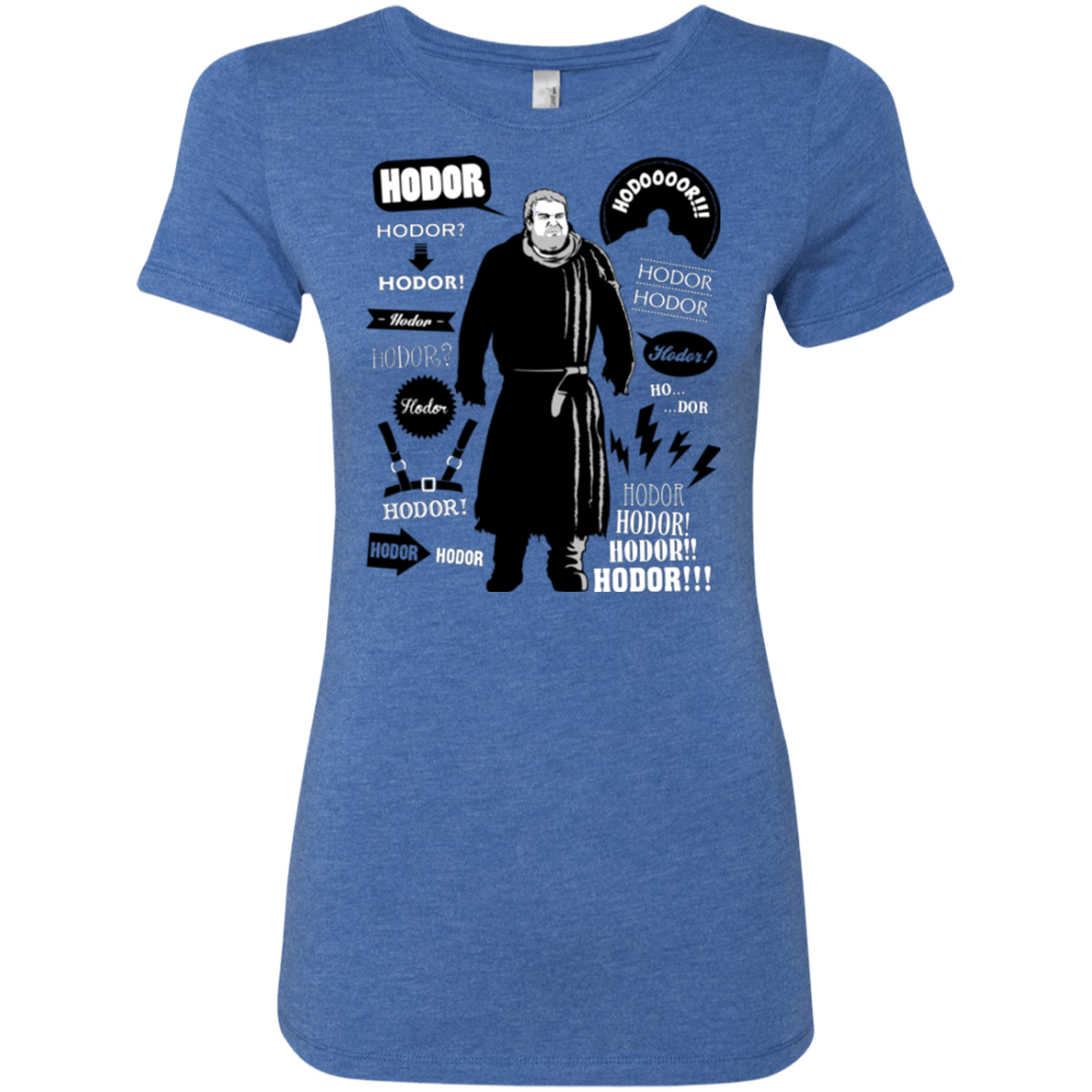 T-Shirts Vintage Royal / Small Hodor Famous Quotes Women's Triblend T-Shirt