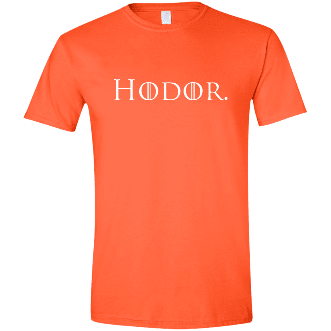 T-Shirts Orange / S Hodor. Men's Semi-Fitted Softstyle