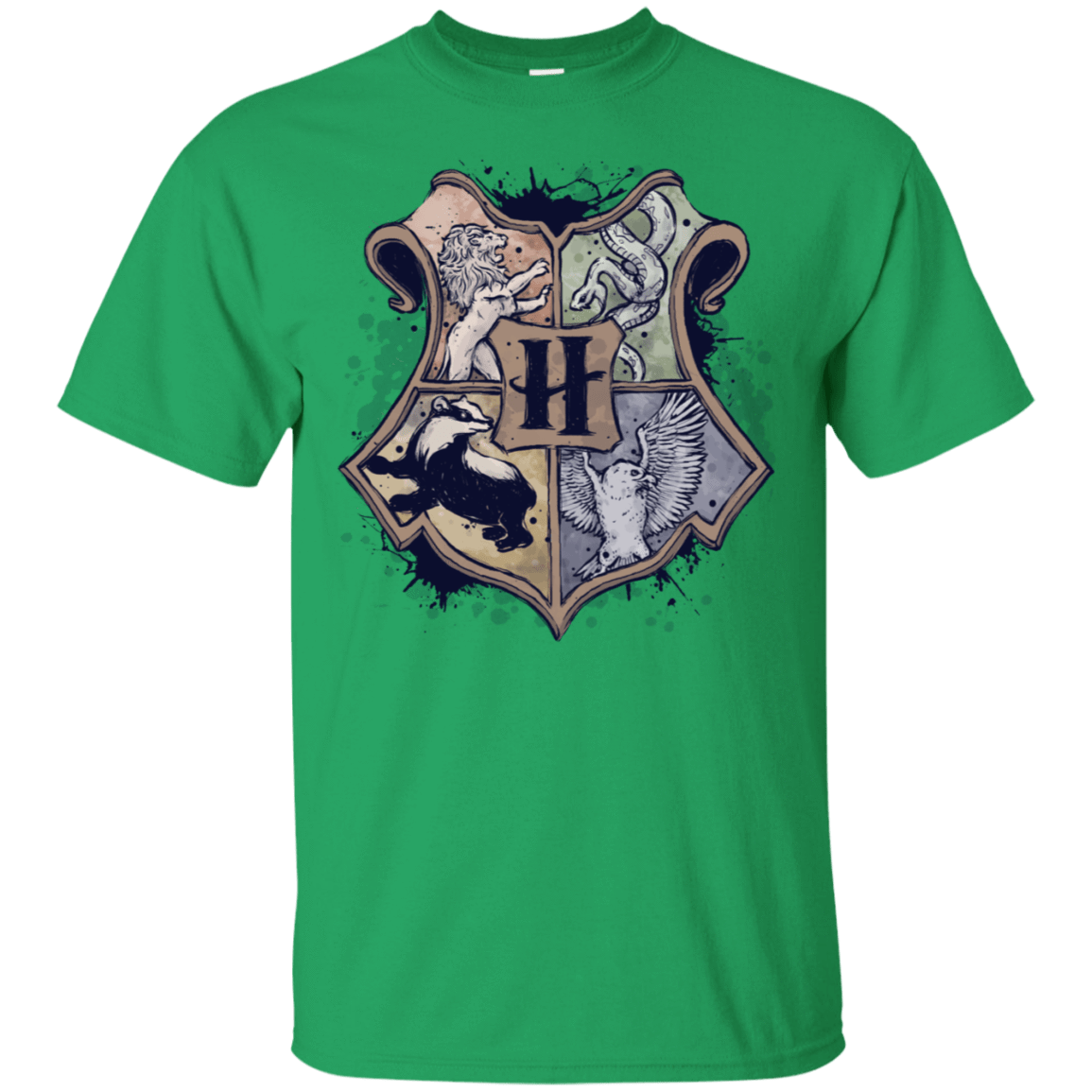 T-Shirts Irish Green / S Hogwarst School T-Shirt