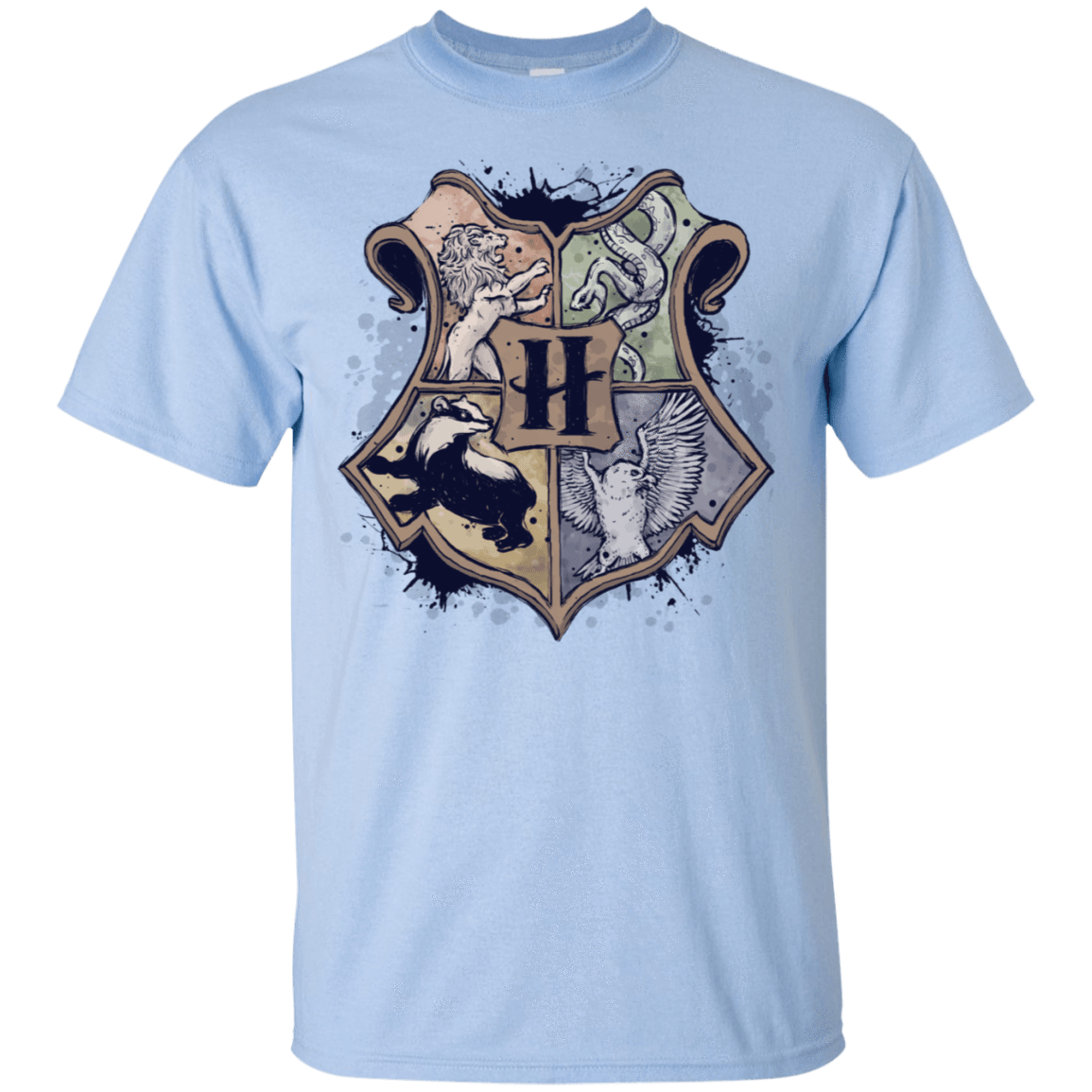 T-Shirts Light Blue / S Hogwarst School T-Shirt