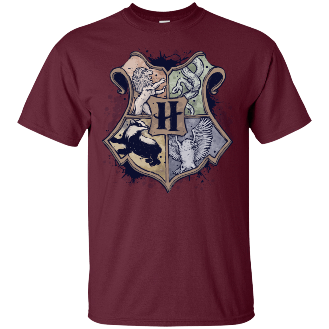 T-Shirts Maroon / S Hogwarst School T-Shirt