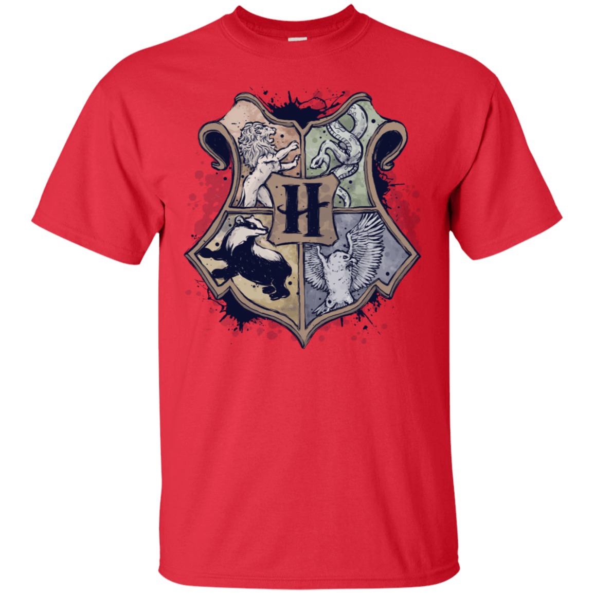 T-Shirts Red / S Hogwarst School T-Shirt