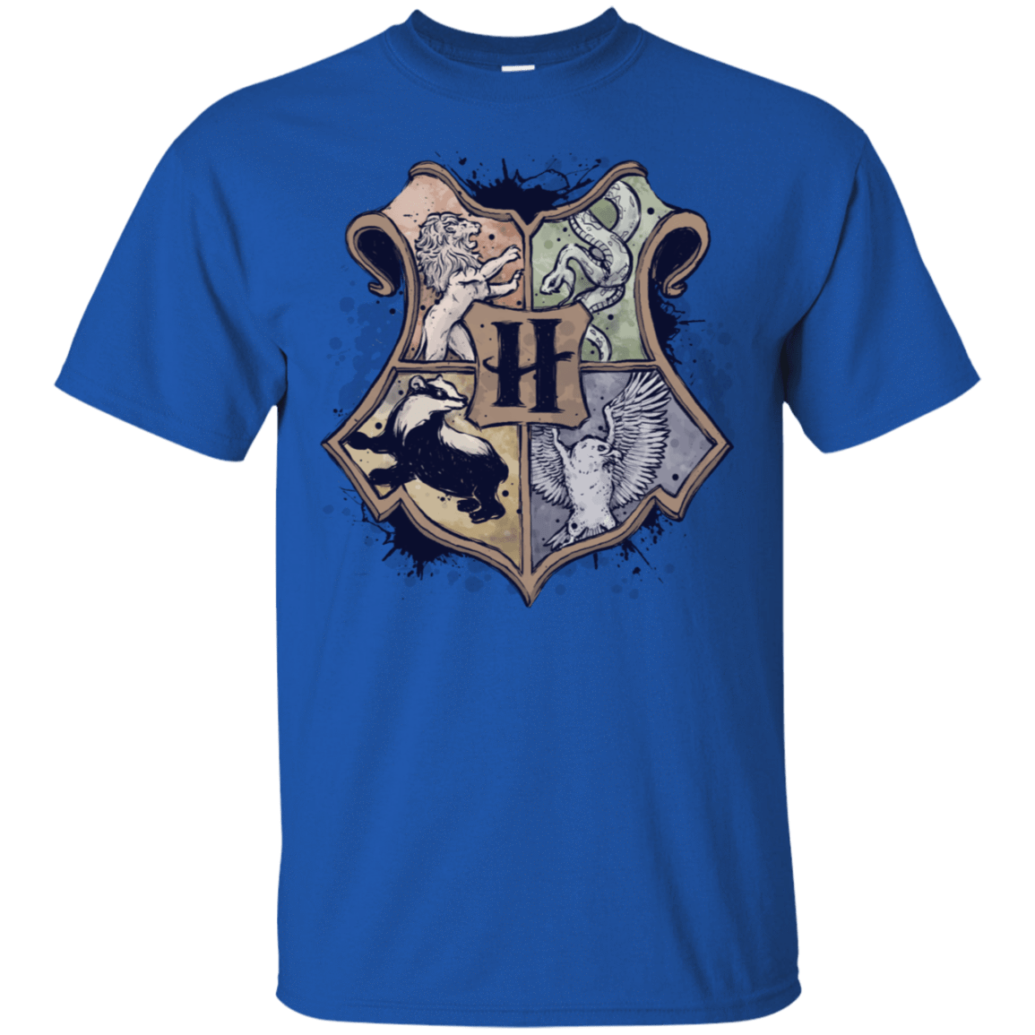 T-Shirts Royal / S Hogwarst School T-Shirt