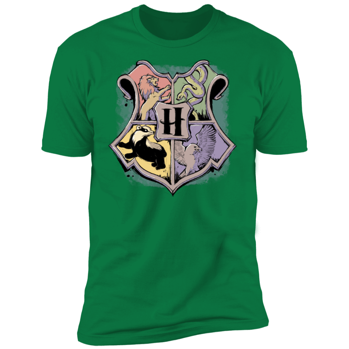 T-Shirts Kelly Green / S Hogwarts Men's Premium T-Shirt