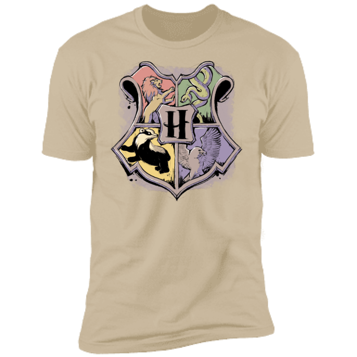 T-Shirts Sand / S Hogwarts Men's Premium T-Shirt