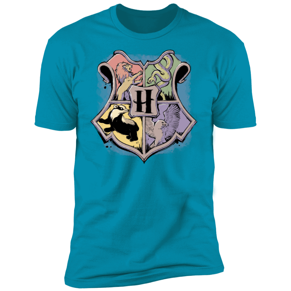 T-Shirts Turquoise / S Hogwarts Men's Premium T-Shirt
