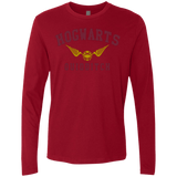 T-Shirts Cardinal / Small Hogwarts Quidditch Men's Premium Long Sleeve