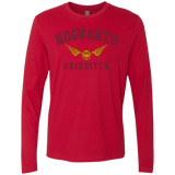 T-Shirts Red / Small Hogwarts Quidditch Men's Premium Long Sleeve