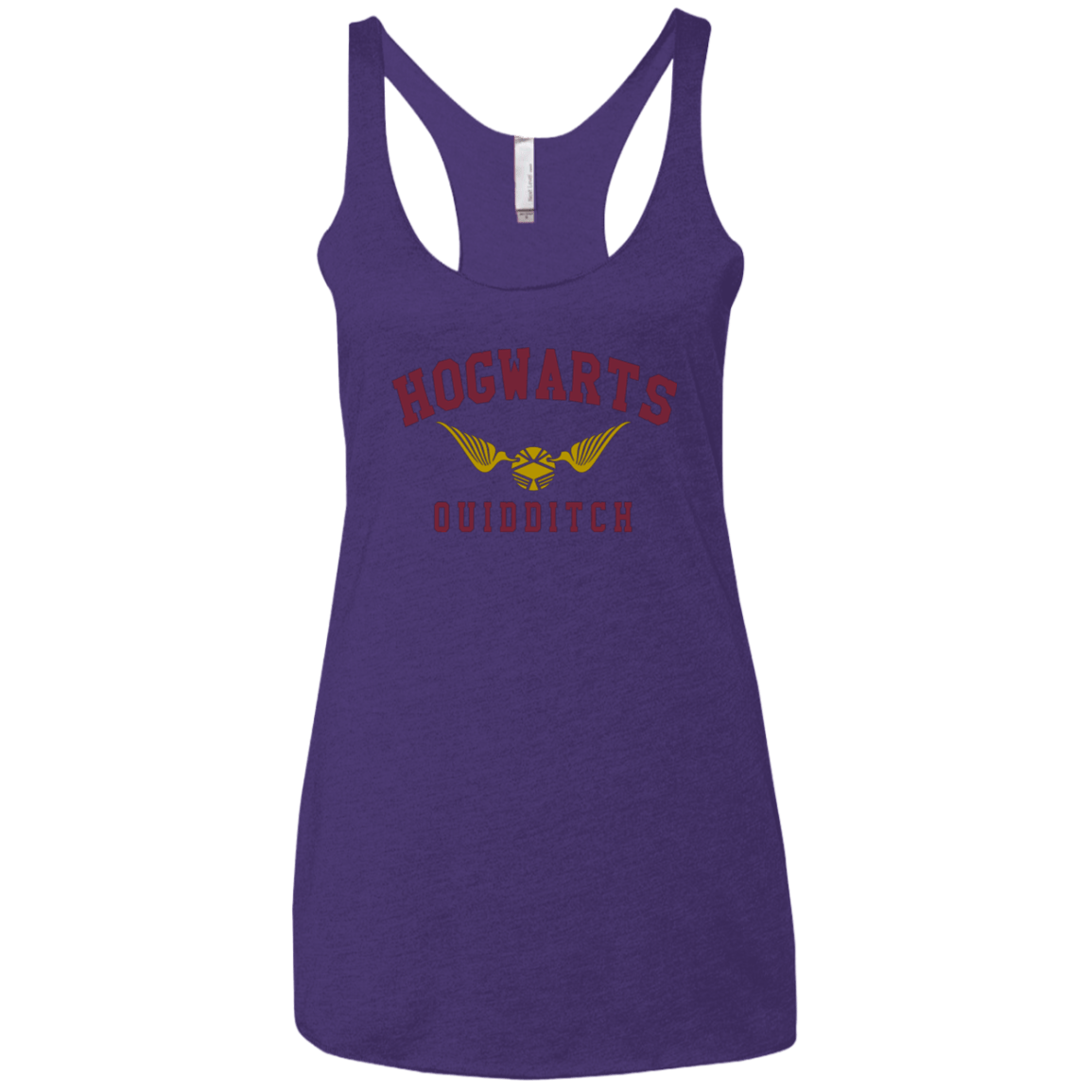 T-Shirts Purple / X-Small Hogwarts Quidditch Women's Triblend Racerback Tank
