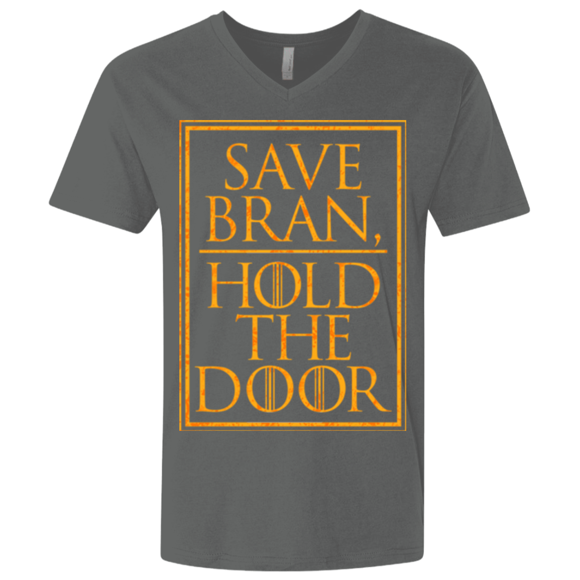 T-Shirts Heavy Metal / X-Small Hold the Door Men's Premium V-Neck