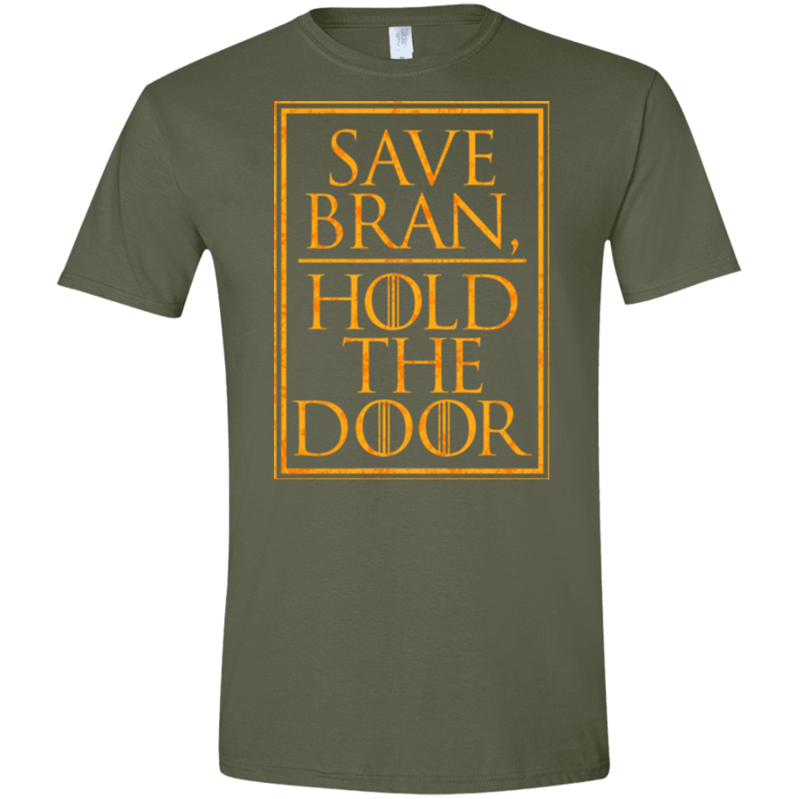 T-Shirts Military Green / S Hold the Door Men's Semi-Fitted Softstyle