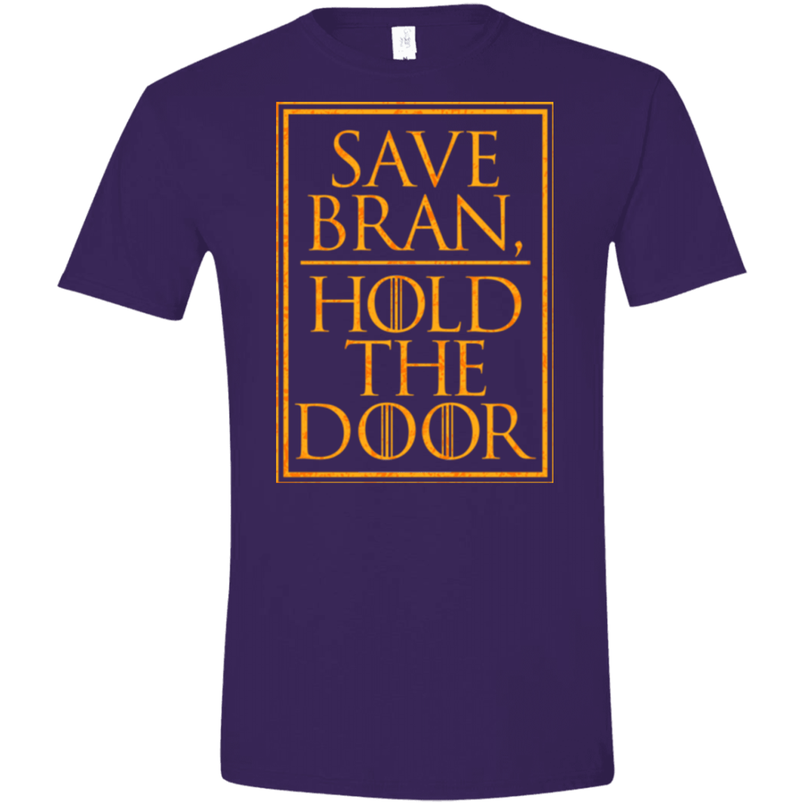 T-Shirts Purple / S Hold the Door Men's Semi-Fitted Softstyle