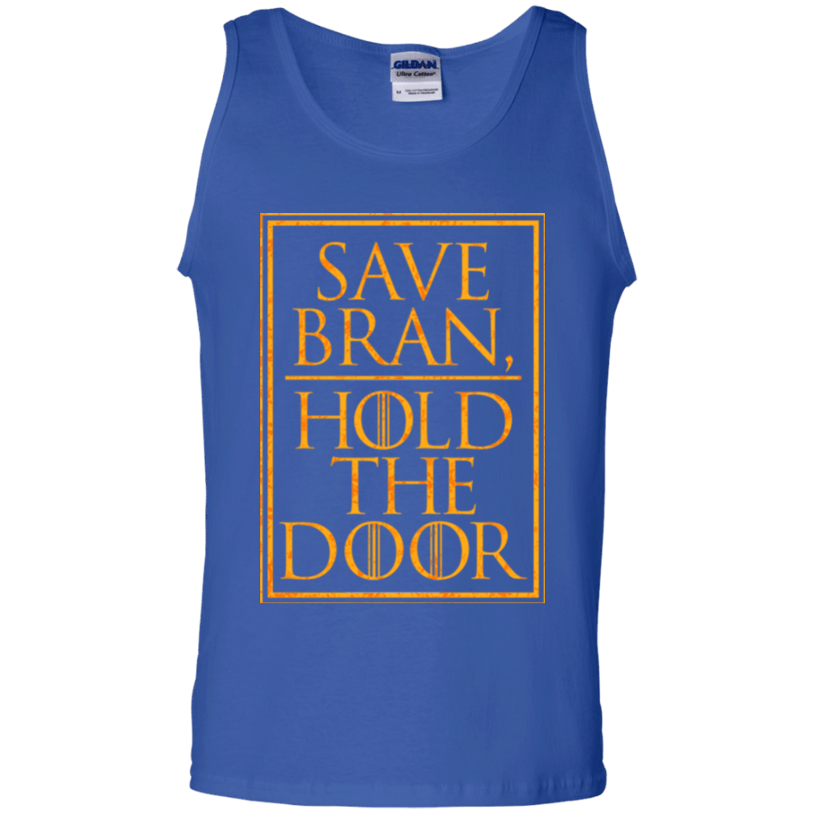 T-Shirts Royal / S Hold the Door Men's Tank Top
