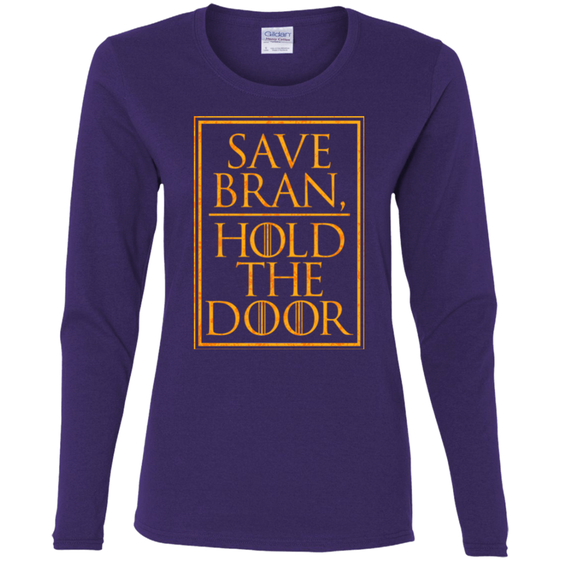 T-Shirts Purple / S Hold the Door Women's Long Sleeve T-Shirt