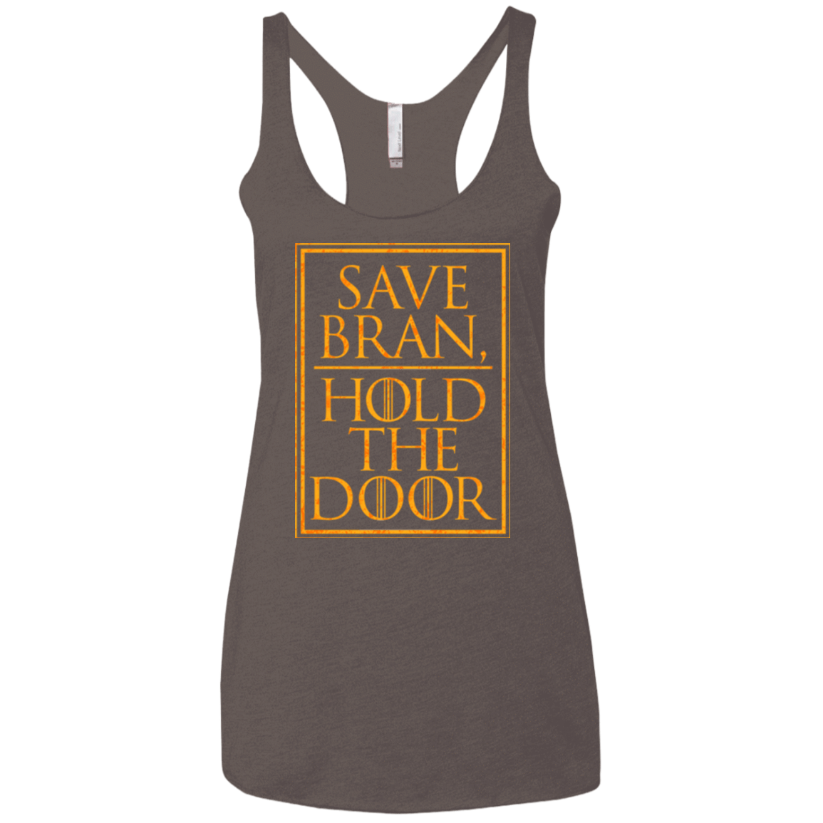 T-Shirts Macchiato / X-Small Hold the Door Women's Triblend Racerback Tank