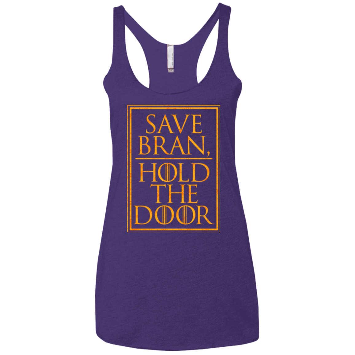 T-Shirts Purple Rush / X-Small Hold the Door Women's Triblend Racerback Tank
