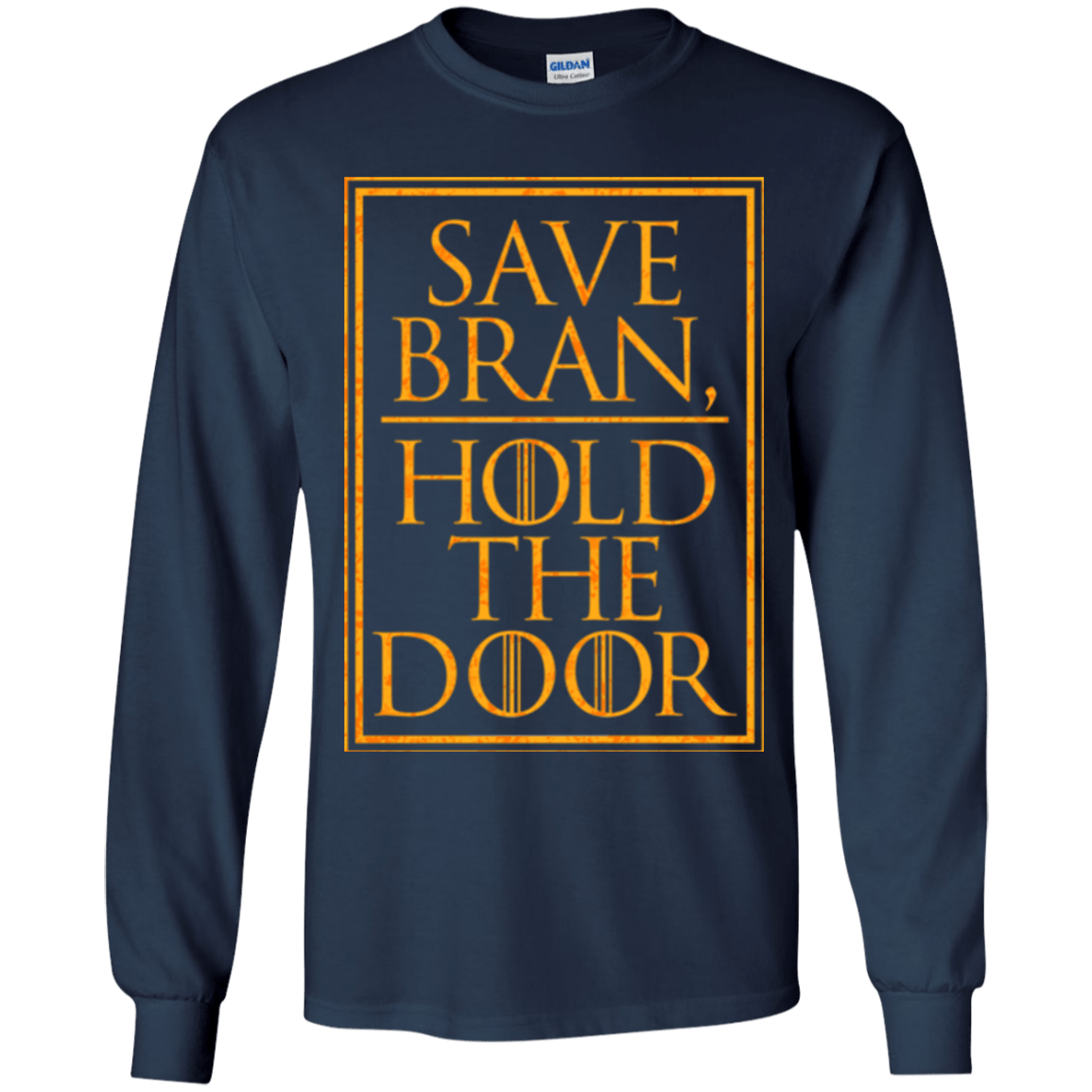 T-Shirts Navy / YS Hold the Door Youth Long Sleeve T-Shirt