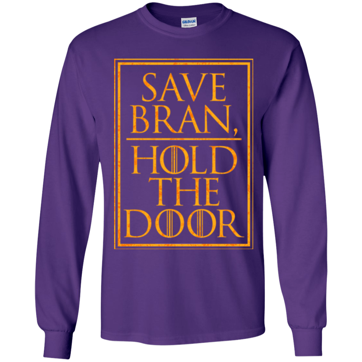 T-Shirts Purple / YS Hold the Door Youth Long Sleeve T-Shirt