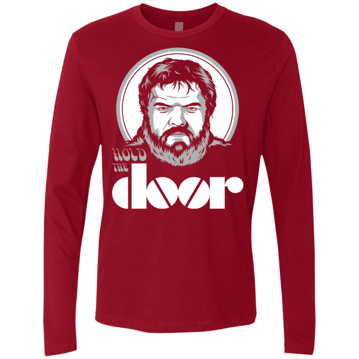 T-Shirts Cardinal / S Hold the Doors Men's Premium Long Sleeve
