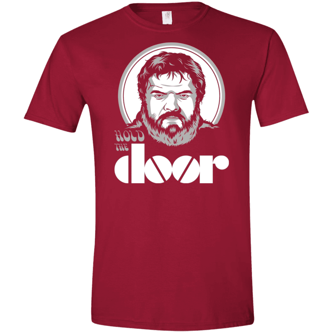 T-Shirts Cardinal Red / S Hold the Doors Men's Semi-Fitted Softstyle