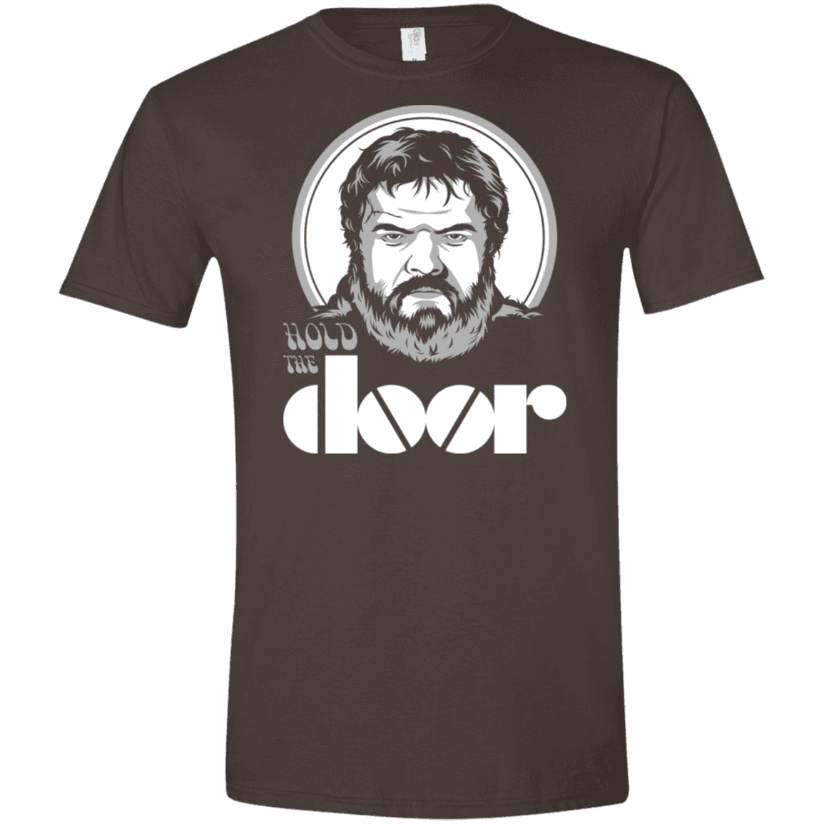 T-Shirts Dark Chocolate / S Hold the Doors Men's Semi-Fitted Softstyle