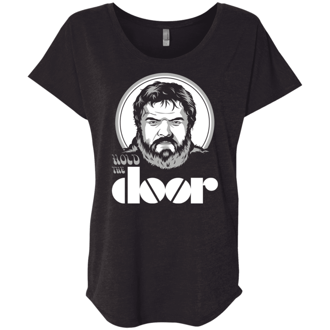 T-Shirts Vintage Black / X-Small Hold the Doors Triblend Dolman Sleeve