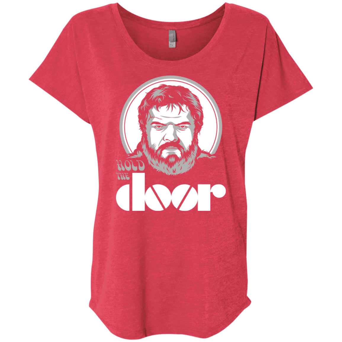 T-Shirts Vintage Red / X-Small Hold the Doors Triblend Dolman Sleeve