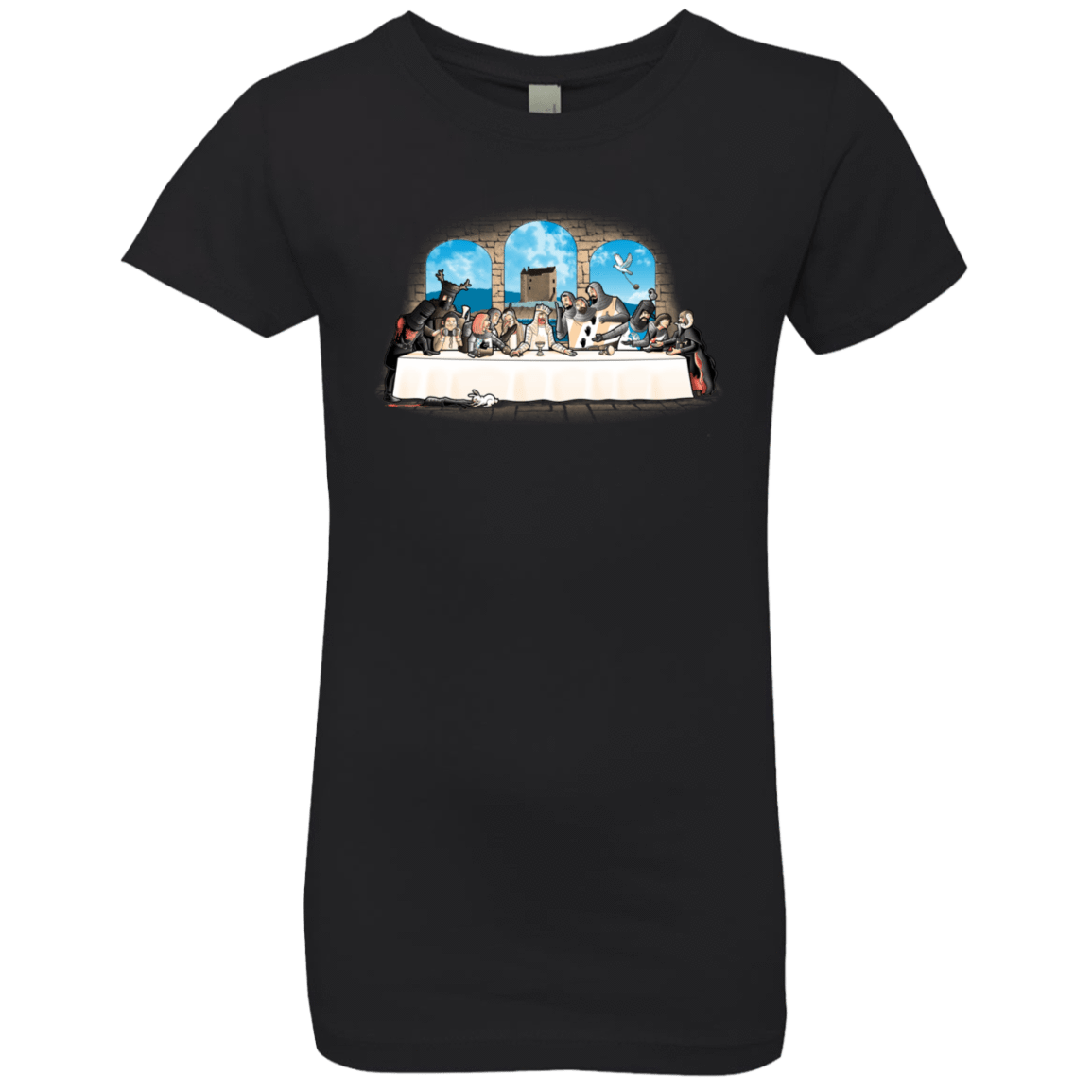 T-Shirts Black / YXS Holy Grail Dinner Girls Premium T-Shirt